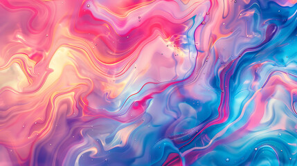 Vibrant Abstract Liquid Paint Art
