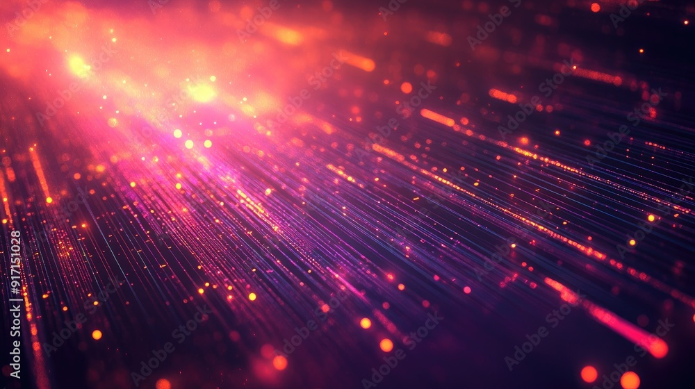 Poster abstract tech background with digital network patterns and glowing effects from a top perspective