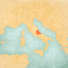 Map of Italy - Abruzzo