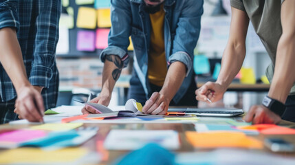 Creative workshop session with diverse team members sharing innovative solutions