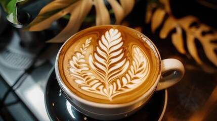 Latte art is a popular trend in coffee shops. Describe your favorite type of latte art. What does it add to the coffee-drinking experience