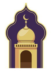 arabic mosque traditional building