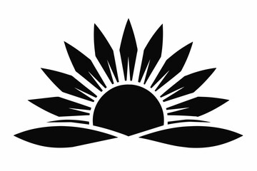 a minimalistic logo symbolizing the sunrise