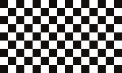 The black and white checkered pattern of the square.