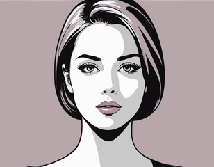 A pretty women looking worriedly. Pretty young women. Glamour girl