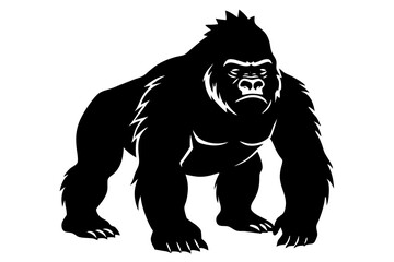 Gorilla vector silhouette