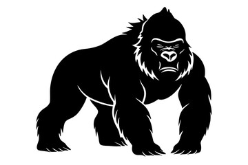 Gorilla vector silhouette