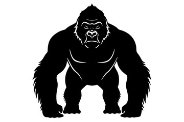 Gorilla vector silhouette