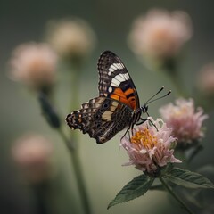 Obraz premium butterfly on flower