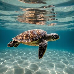 sea turtle on the beach