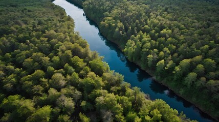 landscape with trees