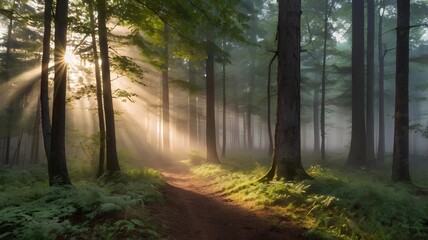 morning in the woods