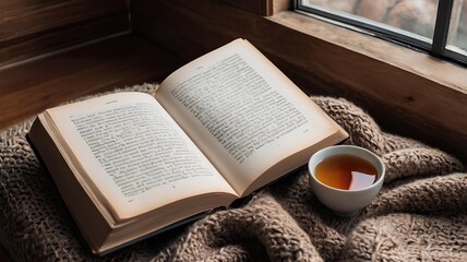 old book and cup