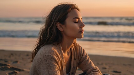 portrait of a person on the beach