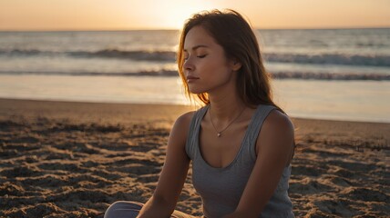 woman on the beach