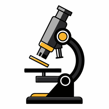 recommend clip art: Microscope vector silhouette