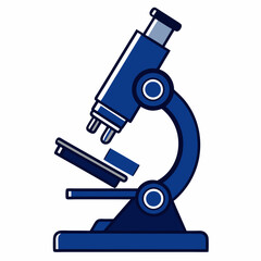 Microscope vector silhouette