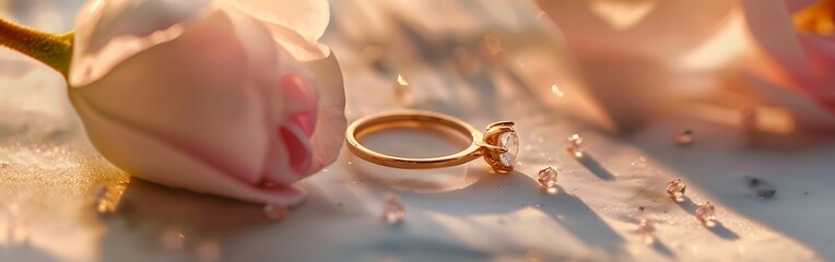 Fototapeta premium jewelry on bokeh background, close up jewelry.