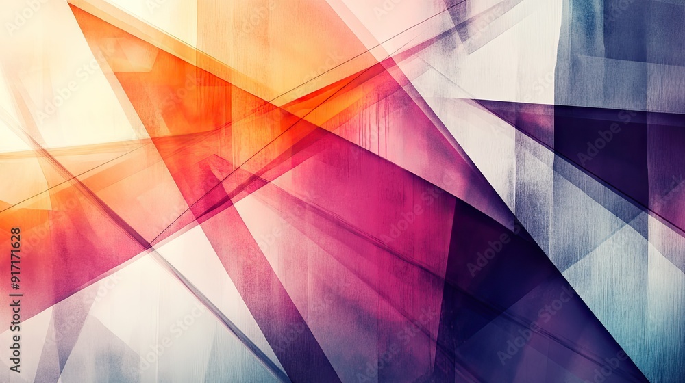 Poster contemporary abstract background with intersecting geometric shapes and lines