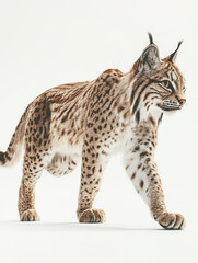 Fototapeta premium Animals, white background
