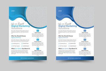 Corporate flyer template layout design. business flyer, poster. vector illustration. 