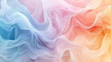 Obraz premium Abstract Swirling Pattern in Pastel Colors.