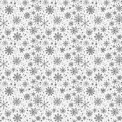 Seamless pattern with snowflakes