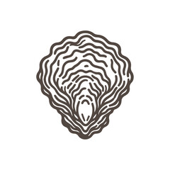 Oysters vector icon doodle style flat design