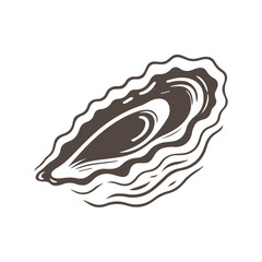 Oysters vector icon doodle style flat design