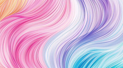 Obraz premium Abstract wave pattern in soft pastel colors, creating a soothing and vibrant atmosphere for creative projects.
