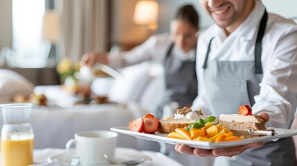 Naklejka premium Hotel Service Hospitality
