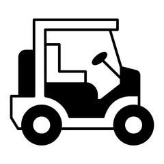 lawn mower icon. black fill icon