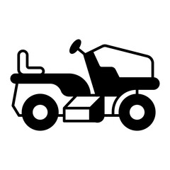 golf car icon. black fill icon