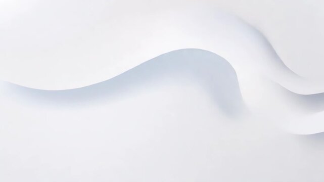 Elegant abstract background with soft, flowing white shapes, perfect for minimalistic design and serene themes.