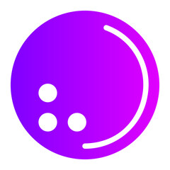 bowling gradient icon