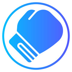 boxing gradient icon