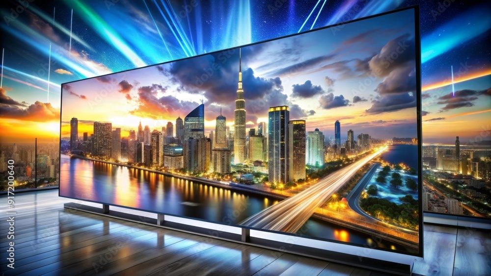 Poster highlighting the cutting-edge features of uhd 4k technology in image enhancement.