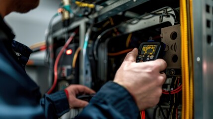 HVAC tech troubleshooting system with diagnostic tools