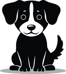 Fototapeta premium bulldog black silhouette logo SVG vector, bulldog icon illustration