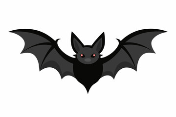 Vector design of bat on white background