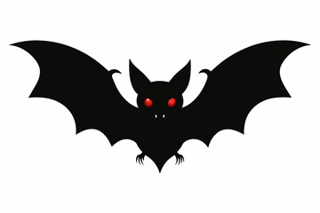 Vector design of bat on white background