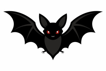 Vector design of bat on white background
