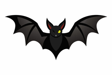 Vector design of bat on white background