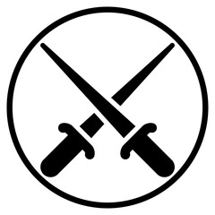 fencing glyph icon