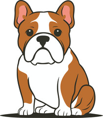 bulldog black silhouette logo SVG vector, bulldog icon illustration