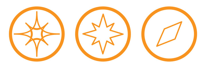 Compass icon vector for web and mobile app. arrow compass icon sign and symbol