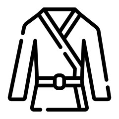 judo line icon