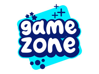 Vector neon banner Game Zone. Electric creative Font. Glowing set of Alphabet Letters and Numbers