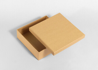 brown cardboard boxes on a white background