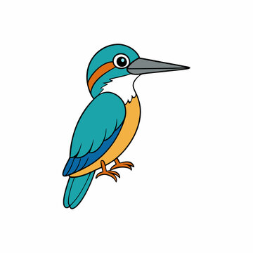 recommend clip art: Kingfisher isolated on white background, Kingfisher vector illustration, bird on a branch vector art, Kingfisher silhouette, bird vector icon, Kingfisher on a branch line art, eps
